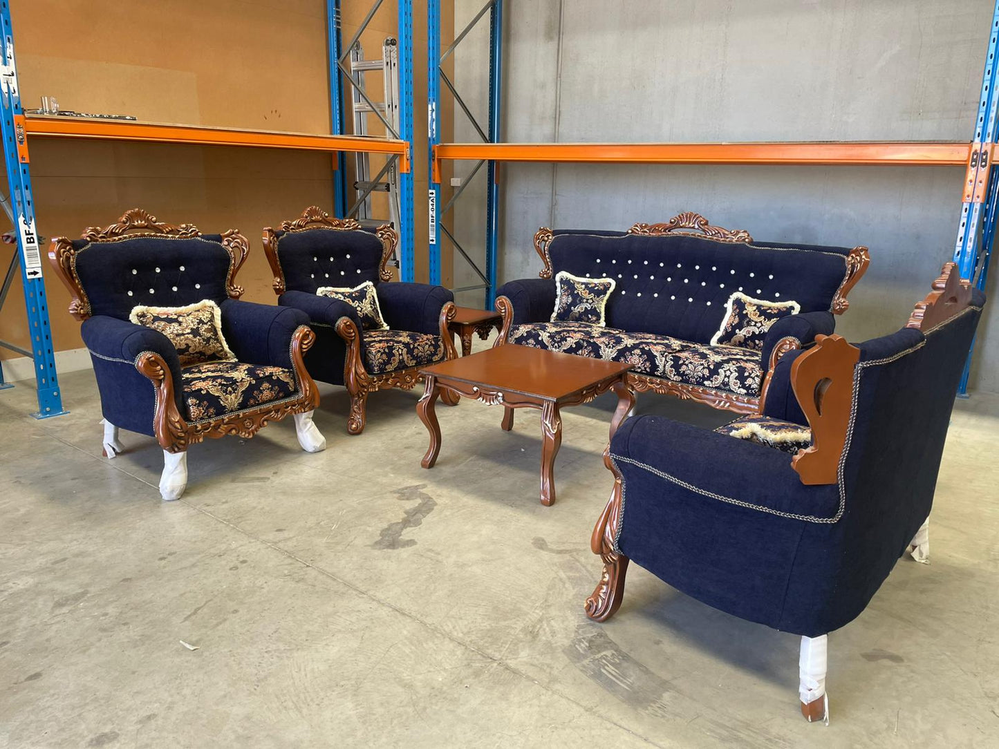 Kapra 7-Seater Sofa Set with Matching Coffee Tables