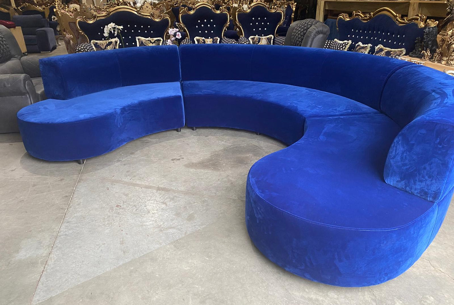 Curved Sectional Sofa – AVAILABLE IN ANY COLOUR, FABRIC or LEATHER