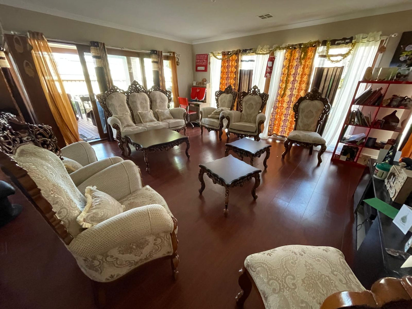 Zino 9 Seater Set - With Matching Tables and Persian Fabric