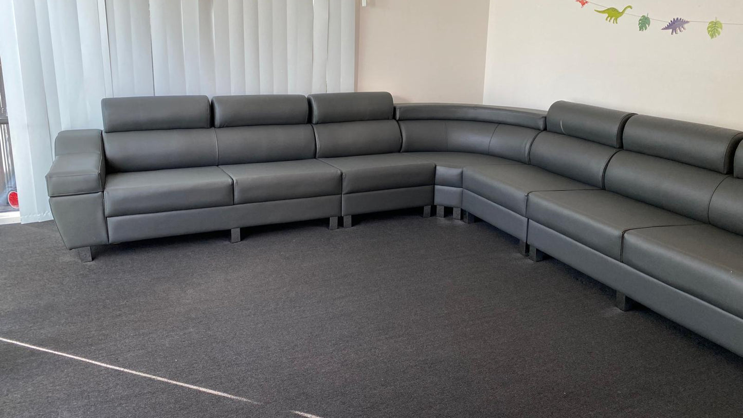 Australian-Made L-Shaped Sofa – AVAILABLE IN ANY COLOUR, FABRIC or LEATHER