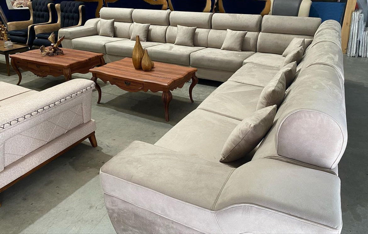 L-Shaped Sofa - AVAILABLE IN ANY COLOUR/FABRIC - Australian Made