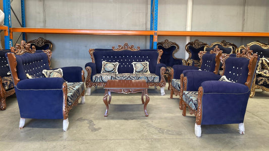 Kapra 7-Seater Sofa Set with Matching Coffee Tables