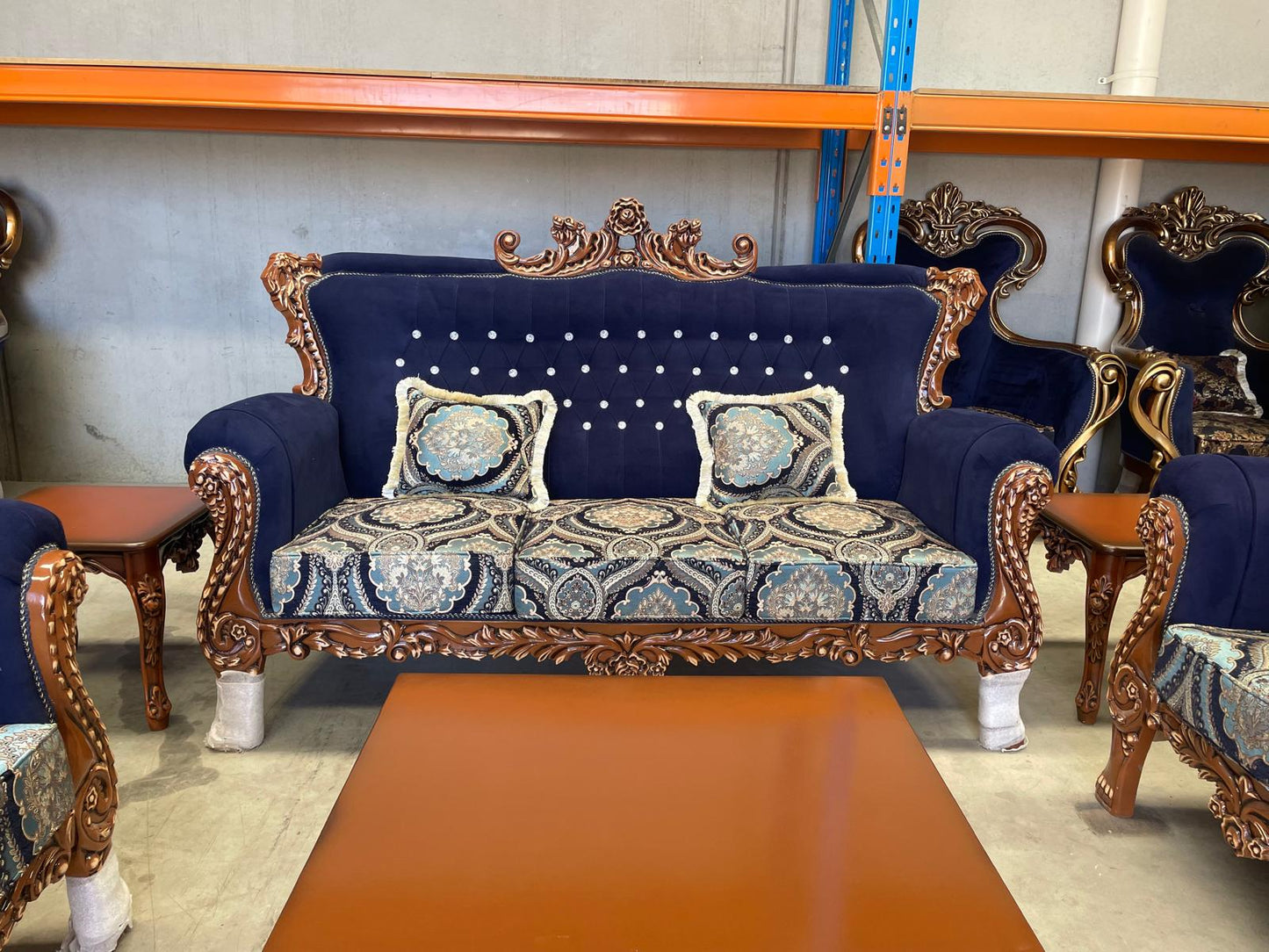 Kapra 7-Seater Sofa Set with Matching Coffee Tables