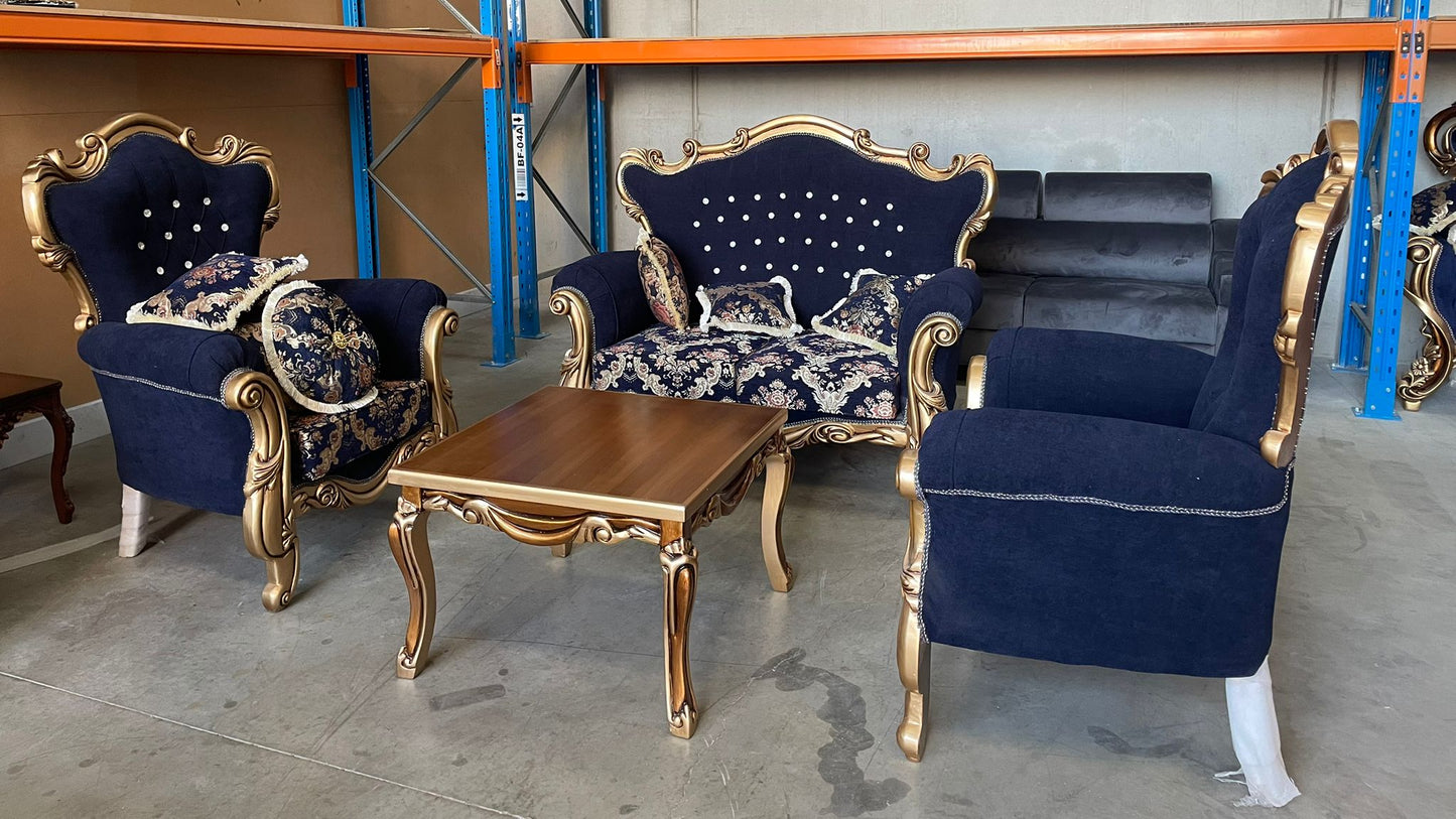 Medna 4-Seater Sofa Set With Matching Coffee Tables