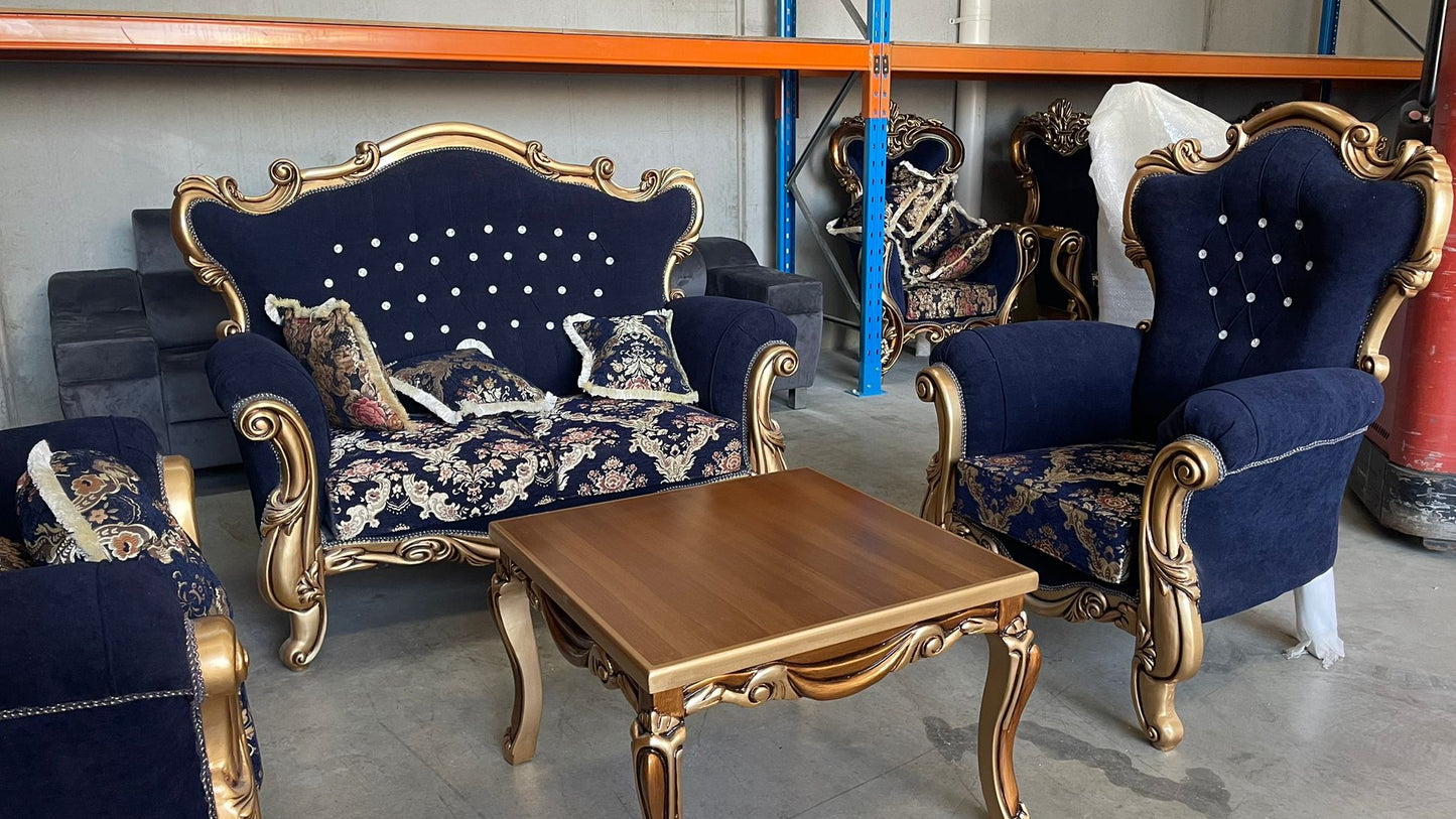 Medna 4-Seater Sofa Set With Matching Coffee Tables
