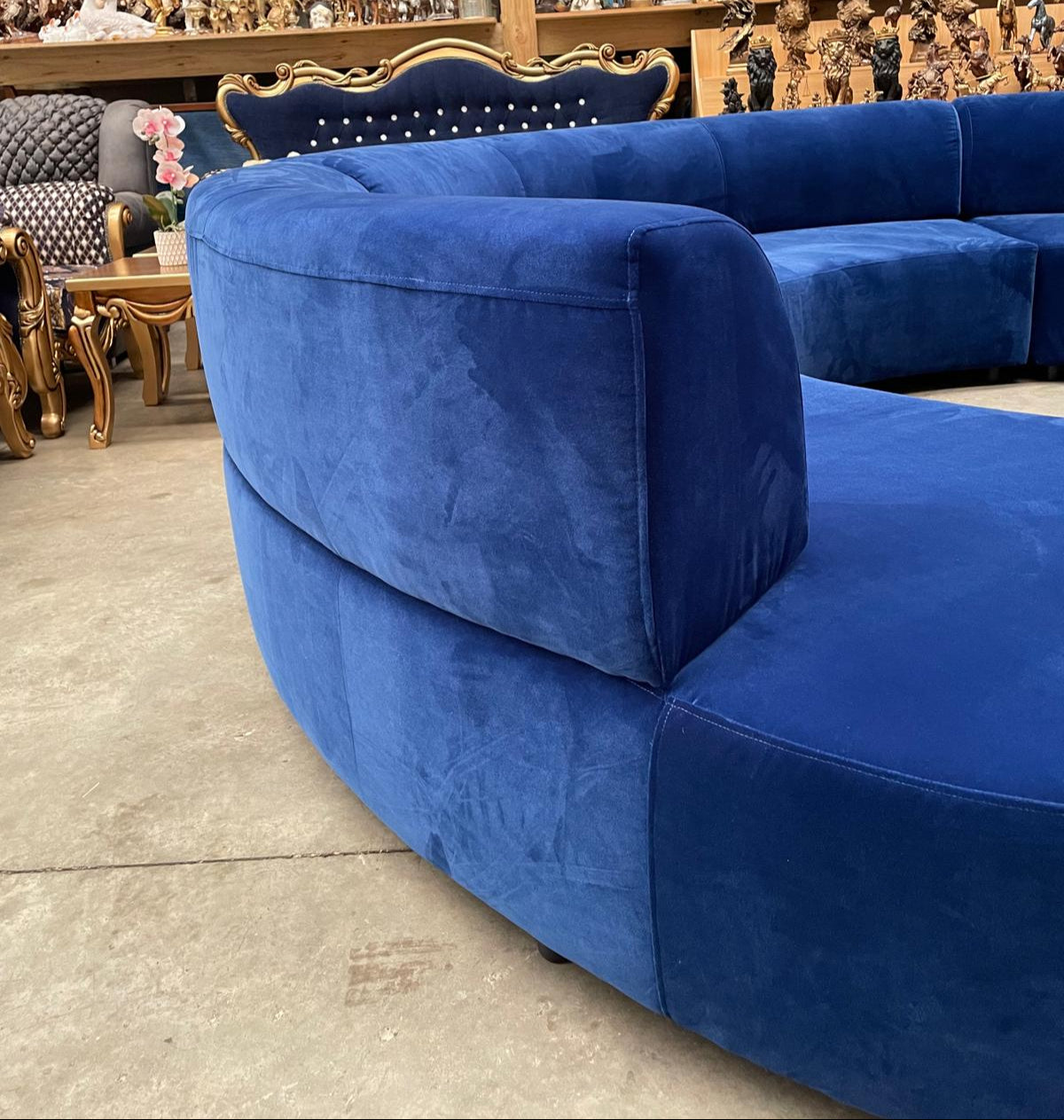 Curved Sectional Sofa – AVAILABLE IN ANY COLOUR, FABRIC or LEATHER
