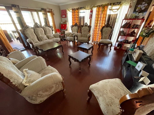 Zino 9 Seater Set - With Matching Tables and Persian Fabric