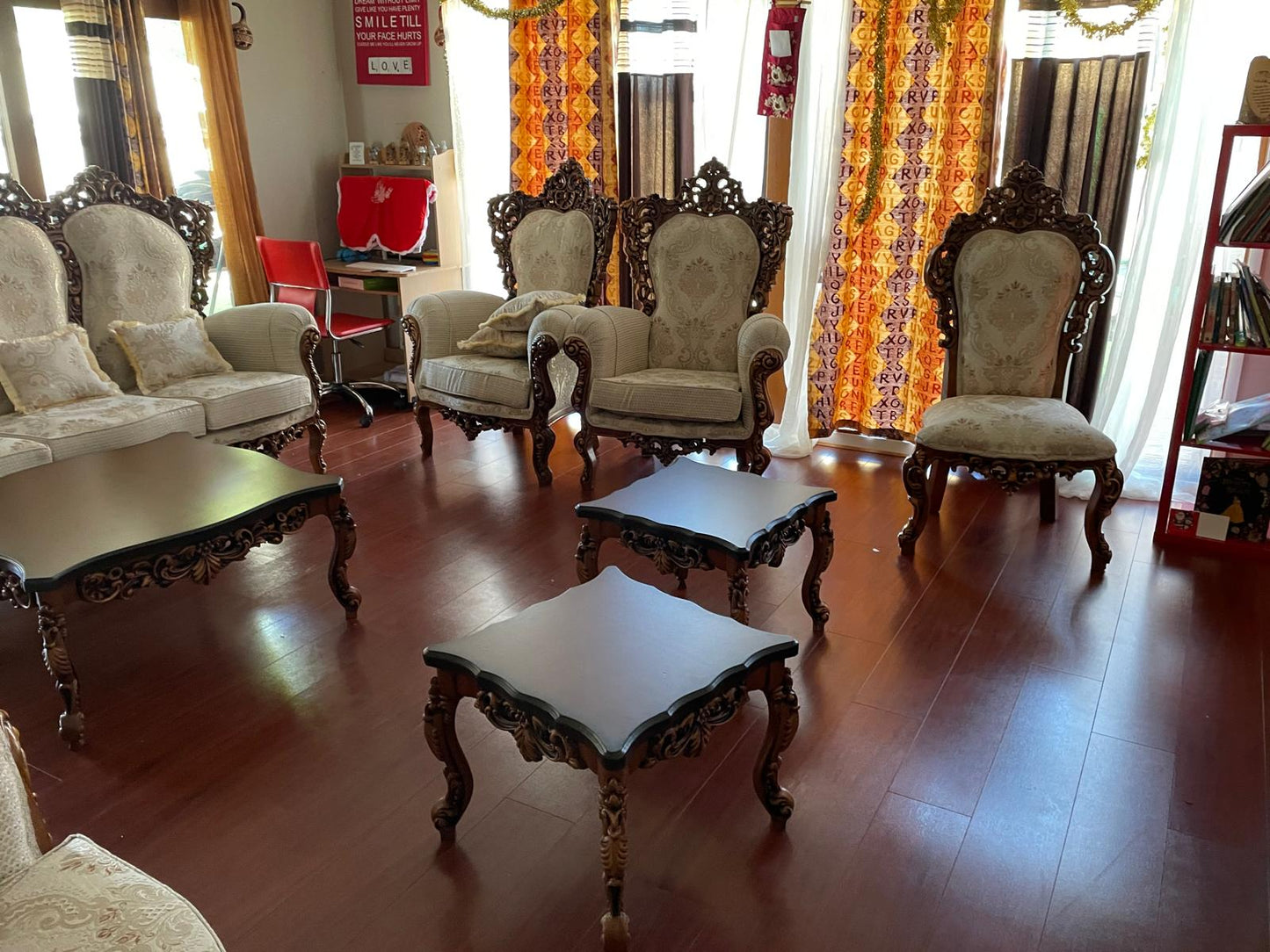 Zino 9 Seater Set - With Matching Tables and Persian Fabric