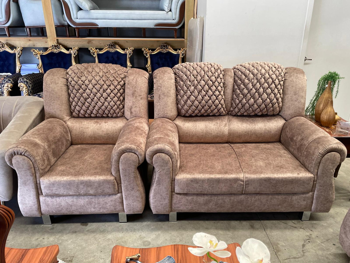 Pofaki 6-Seater Sofa Set - Australian-Made - AVAILABLE IN ANY COLOUR, FABRIC or LEATHER